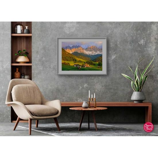 Cherry Pazzi Santa Magdalena, Dolomiten Puzzle mit 1000 Teilen