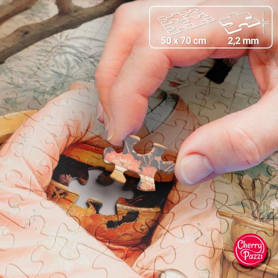 Puzzle Cherry Pazzi Frühlingstee 1000 Teile