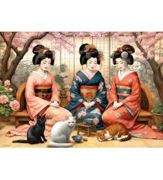 Puzzle Cherry Pazzi Frühlingstee 1000 Teile