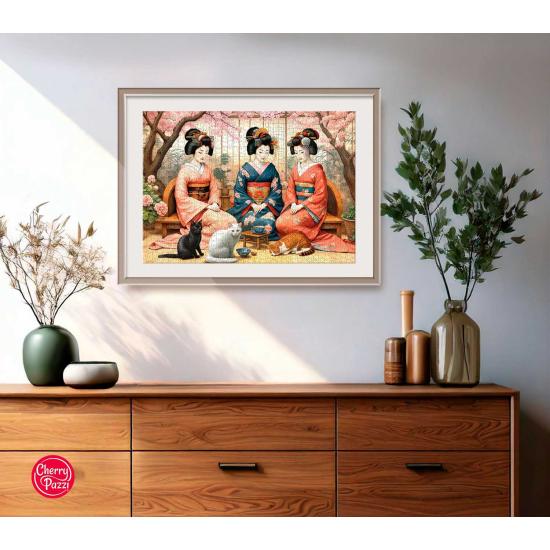 Puzzle Cherry Pazzi Frühlingstee 1000 Teile