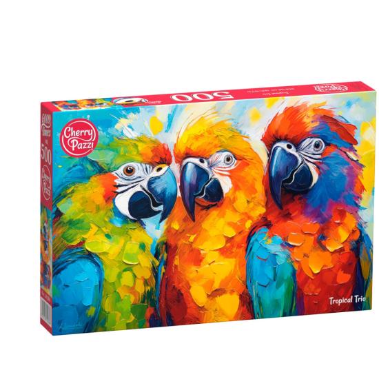 Puzzle Cherry Pazzi Tropisches Trio 500 Teile