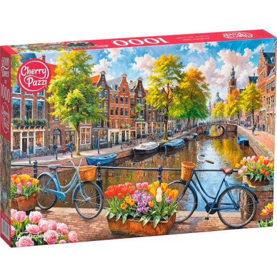 Puzzle Cherry Pazzi Amsterdamer Tulpen 1000 Teile