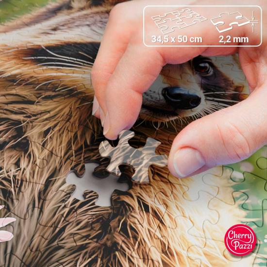 Puzzle Cherry Pazzi Eine Waldforscherin 500 Teile