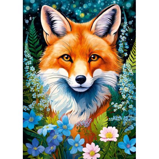 Puzzle Cherry Pazzi Rotfuchs In Blumen 1000 Teile