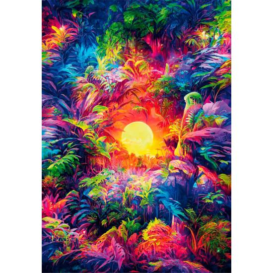 Clementoni Puzzle Dawn in the Psychedelic Jungle 500 Teile