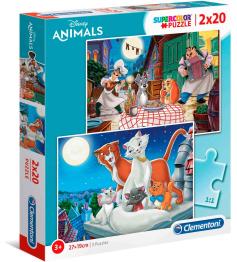 Clementoni Animal Friends Puzzle 2 x 20 Teile