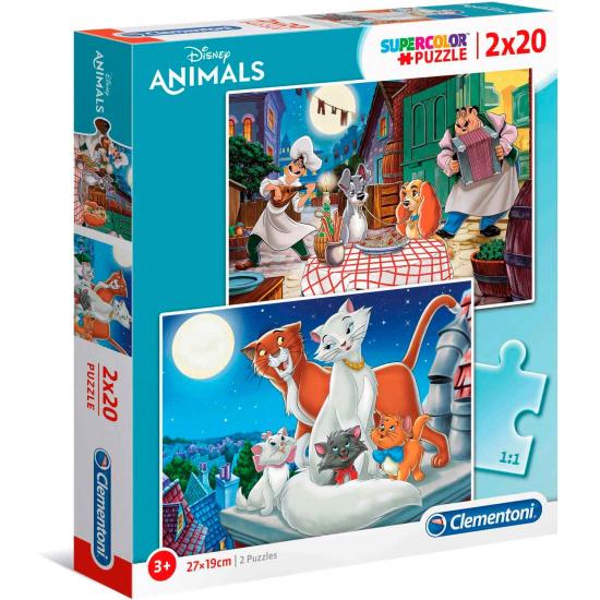 Clementoni Animal Friends Puzzle 2 x 20 Teile Clementoni Animal Friends Puzzle 2 x 20 Teile
