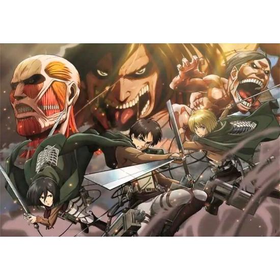 Clementoni Anime Cube Attack on Titan 2 Puzzle mit 500 Teilen Clementoni Anime Cube Attack on Titan 2 Puzzle mit 500 Teilen