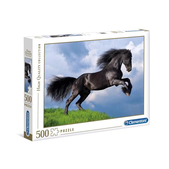 Clementoni Schwarzes Friesenpferd-Puzzle 500 Teile