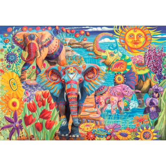 Puzzle Clementoni Elefantenkarneval 500 Teile