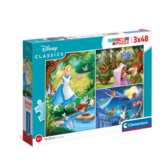 Disney Classics Clementoni Puzzle 3 x 48 Teile