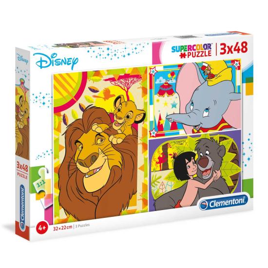 Disney Classics Clementoni Puzzle 3 x 48 Teile