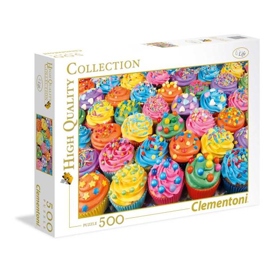 Clementoni Cupcakes Vollfarbpuzzle mit 500 Teilen