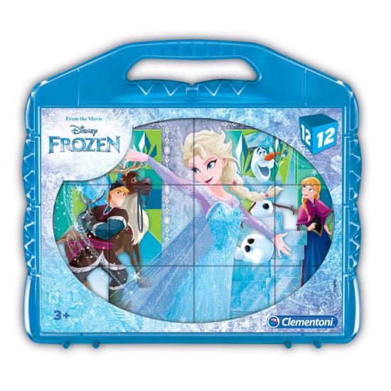 Clementoni Frozen 12-teiliges Würfelpuzzle