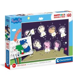 Clementoni Peppa Pig Doppelseitiges Puzzle 60 Teile