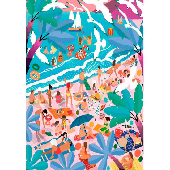 Puzzle Clementoni Sonntag am Strand 1000 Teile Puzzle Clementoni Sonntag am Strand 1000 Teile