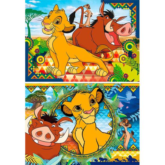 Clementoni Puzzle Der König der Löwen 2 x 60 Teile