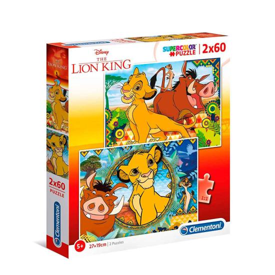 Clementoni Puzzle Der König der Löwen 2 x 60 Teile