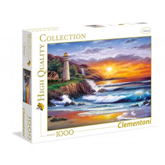 Clementoni Leuchtturm bei Sonnenuntergang Puzzle 1000 Teile