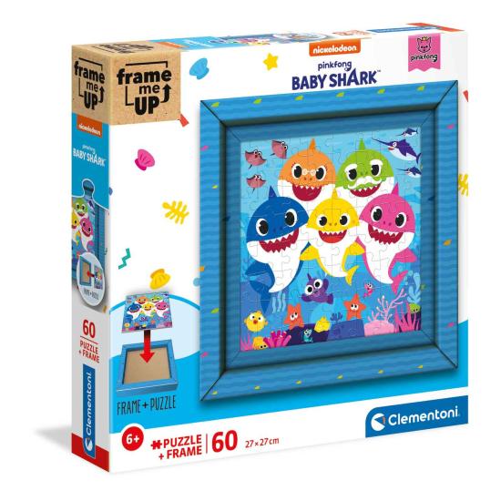 Clementoni Frame Me Up Baby Shark Puzzle mit 60 Teilen