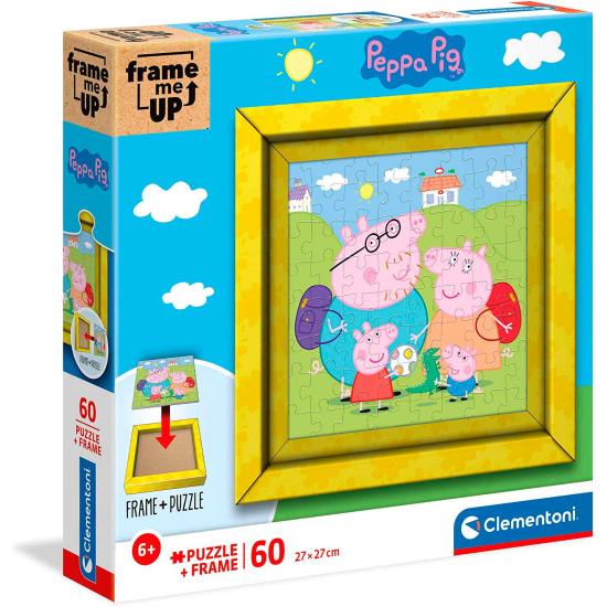Clementoni Frame Me Up Peppa Pig Puzzle mit 60 Teilen