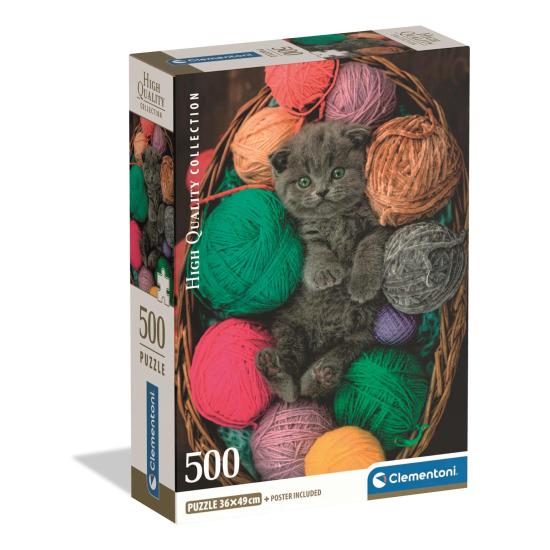 Puzzle Clementoni Kätzchen In Strängen mit 500 Teilen
