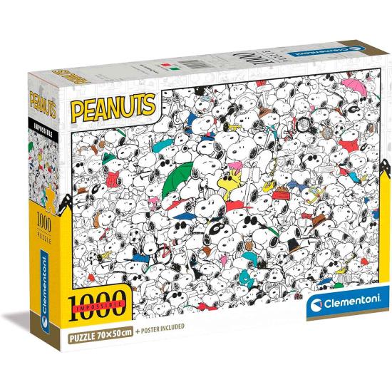 Clementoni Impossible Peanuts Snoopy Puzzle 1000 Teile