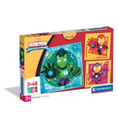 Puzzle Clementoni Iron Man Awesome Friends 3 x 48 Teile