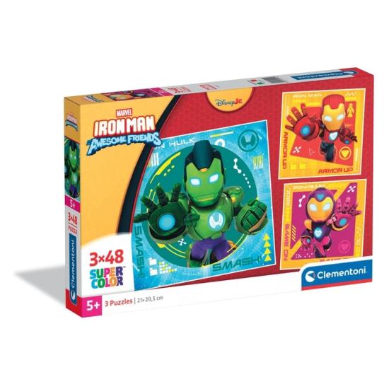 Puzzle Clementoni Iron Man Awesome Friends 3 x 48 Teile