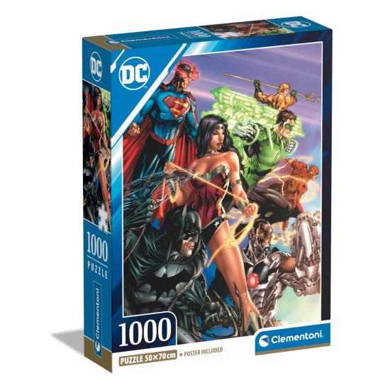 Clementoni Justice League Ein 1000-teiliges Puzzle