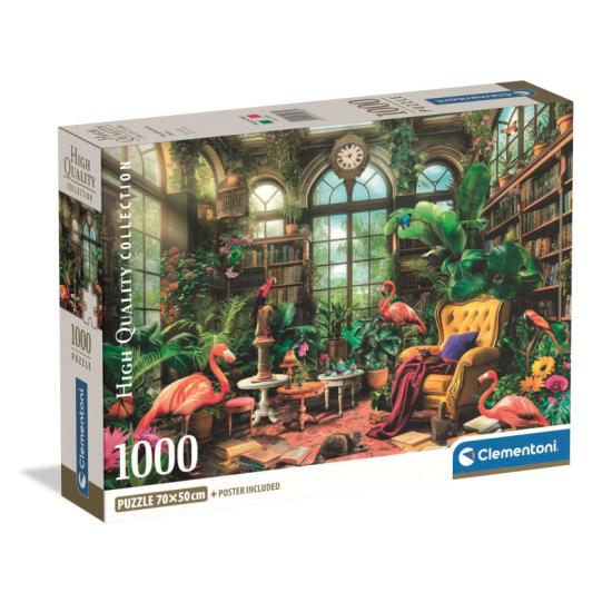 Puzzle Clementoni Die Gewächshausbibliothek 1000 Teile