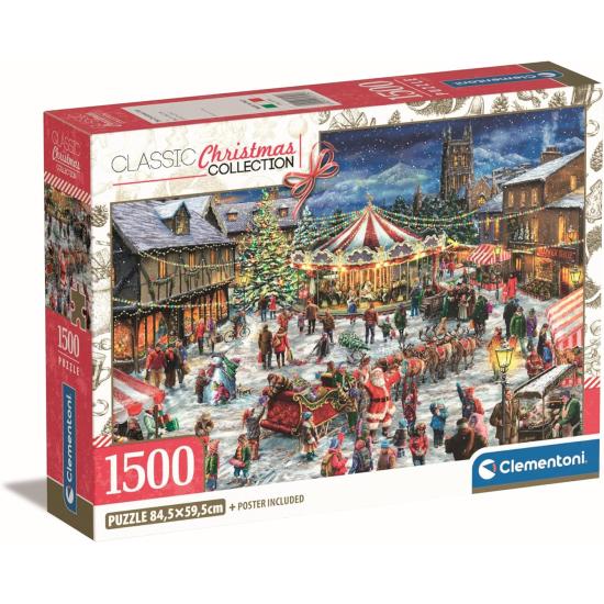 Puzzle Clementoni Der Weihnachtsmarkt 1500 Teile