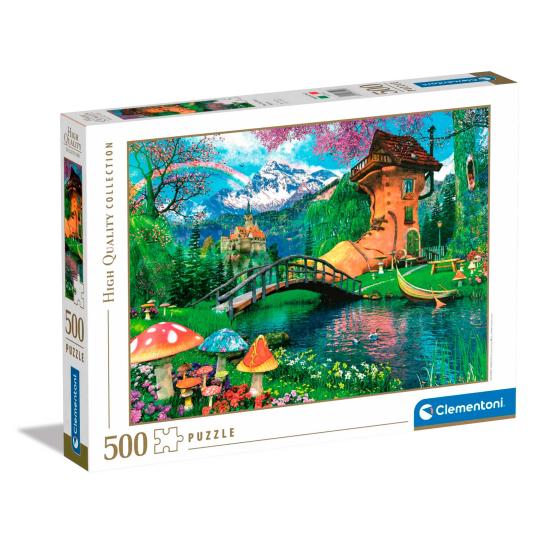 Puzzle Clementoni Das alte Schuhhaus mit 500 Teilen