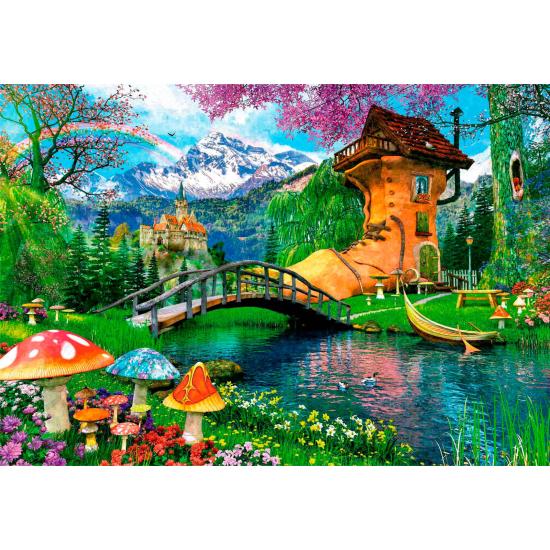 Puzzle Clementoni Das alte Schuhhaus mit 500 Teilen