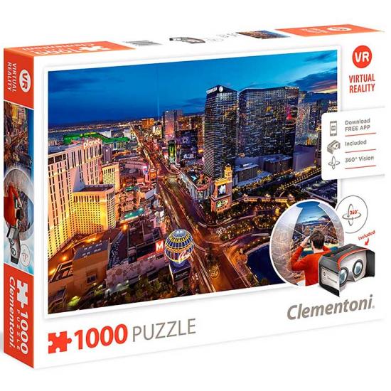 Clementoni VR Las Vegas Puzzle 1000 Teile