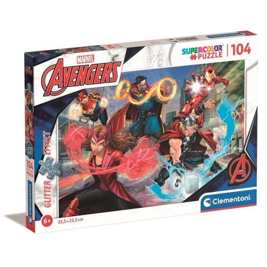 Clementoni Puzzle The Avengers Glitzereffekt 104 Teile