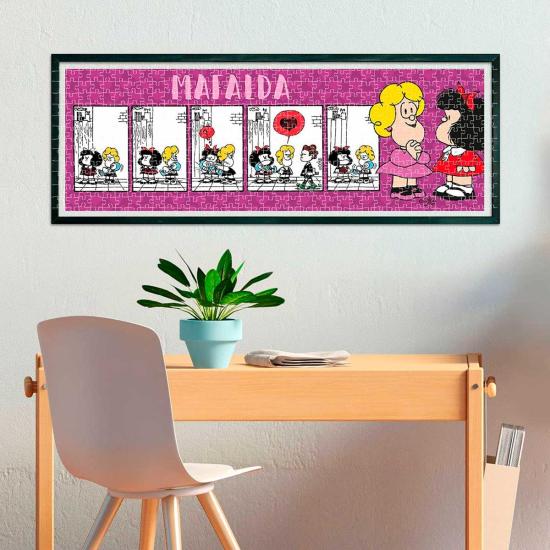 Clementoni Mafalda Panorama-Puzzle mit 1000 Teilen