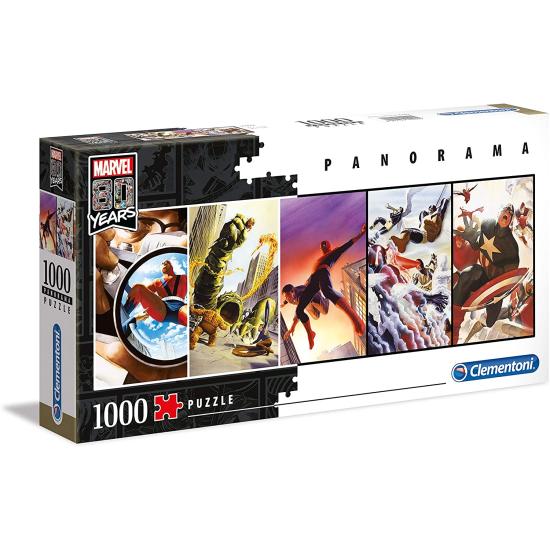 Clementoni Puzzle Marvel 80's Panorama mit 1000 Teilen
