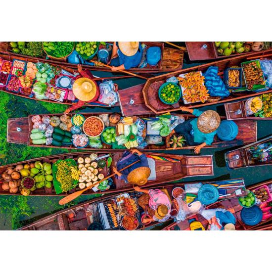 Puzzle Clementoni Schwimmender Markt in Thailand 1000 Teile Puzzle Clementoni Schwimmender Markt in Thailand 1000 Teile