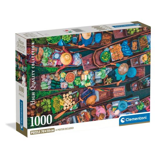 Puzzle Clementoni Schwimmender Markt in Thailand 1000 Teile Puzzle Clementoni Schwimmender Markt in Thailand 1000 Teile