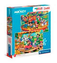 Clementoni Mickey and Friends Puzzle 2 x 60 Teile