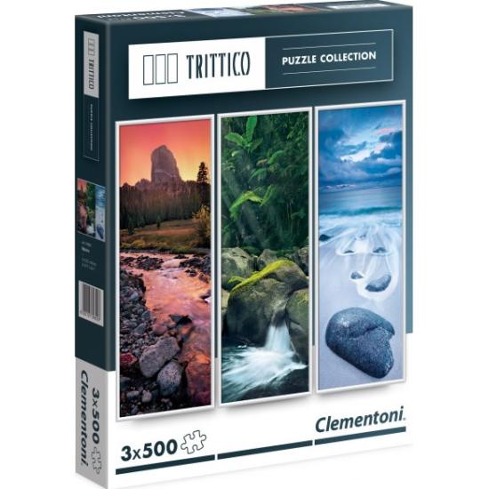 Clementoni Living Nature Puzzle, Triptychon 3 x 500 Teile