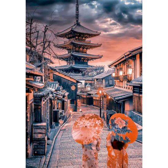 Puzzle Clementoni Abend in Kyoto mit 500 Teilen