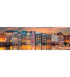 Clementoni Panorama Amsterdam Hochglanzpuzzle mit 1000 Teilen