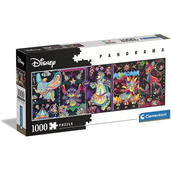 Clementoni Puzzle Panorama Bunte Disney-Tiere 1000 Teile
