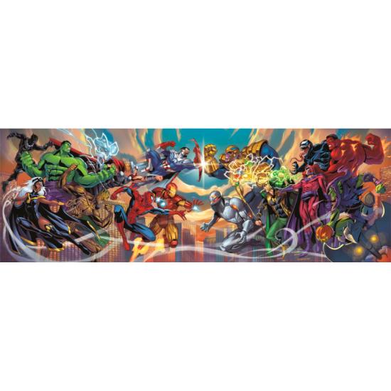 Puzzle Clementoni Panorama Marvel Helden und Schurken 1000 Teile