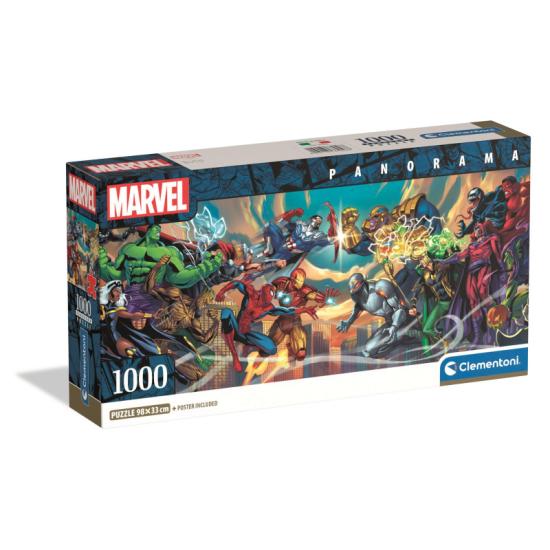 Puzzle Clementoni Panorama Marvel Helden und Schurken 1000 Teile