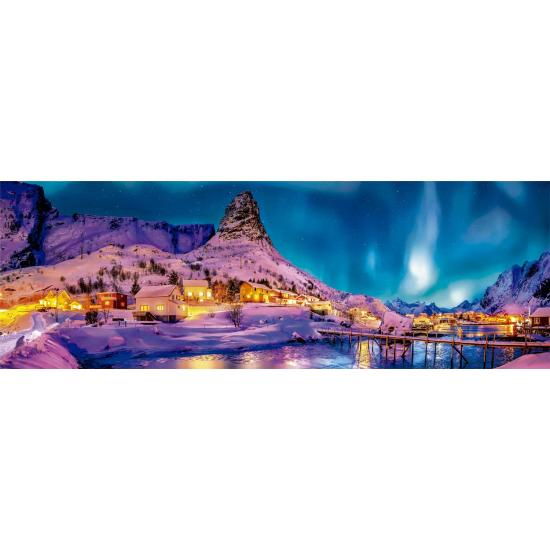 Clementoni Panorama Bunte Nacht auf den Lofoten Puzzle 1000 Teil
