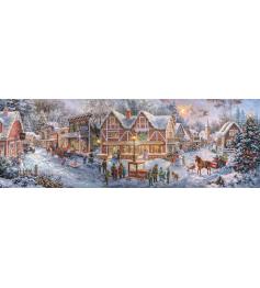 Puzzle Clementoni Panorama Vorbereitungen Für Weihnachten 1000 T