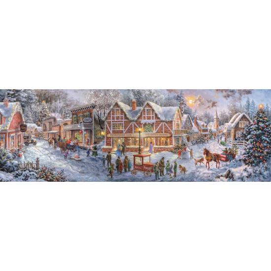 Puzzle Clementoni Panorama Vorbereitungen Für Weihnachten 1000 T